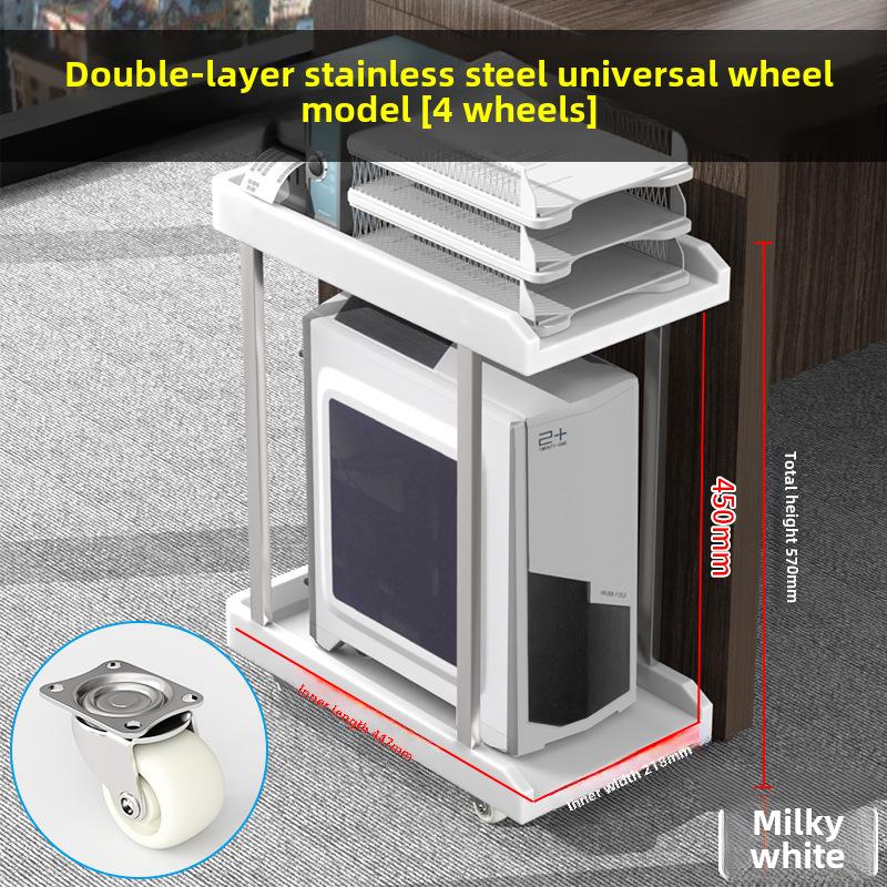 Регулируемая охлаждающая подставка для настольного ПК с полкой для хранения
