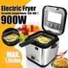 900W Electric Deep Fryer French Frie Frying Machine 220-240V 1.5L Oven Hot Pot Fried Chicken Grill Adjustable Thermostat Kitchen Cooking