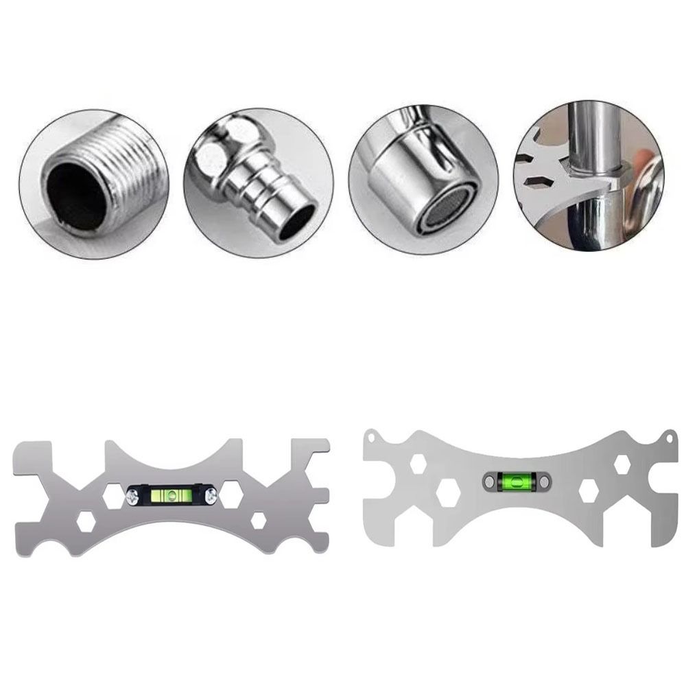 Design with Level Gauge Hex Screws Wrench Multifunctional Bend Angle Leveling Wrench  Universal
