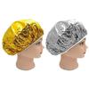 New Shower Cap Heat Insulation Aluminum Foil Hat Elastic Bathing Cap For Women Hair Salon Bathroom