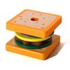 Деревянные игрушки для сортировки и stacking сэндвичей и бургеров, имитация кухонных игрушек, игрушка для дошкольного образования детей