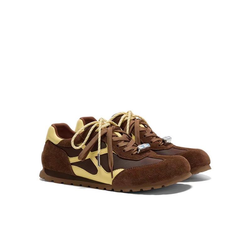 Ретро контрастная цветная вставка на плоской подошве балетки женские новые модные универсальные удобные дышащие повседневные туфли