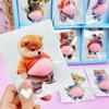 2Pcs 3D Belly Pinching Stickers Creative Cartoon Anti-Collision Car Decoration Stickers Pp Butt Sticker Shiba Inu Dog Decoration