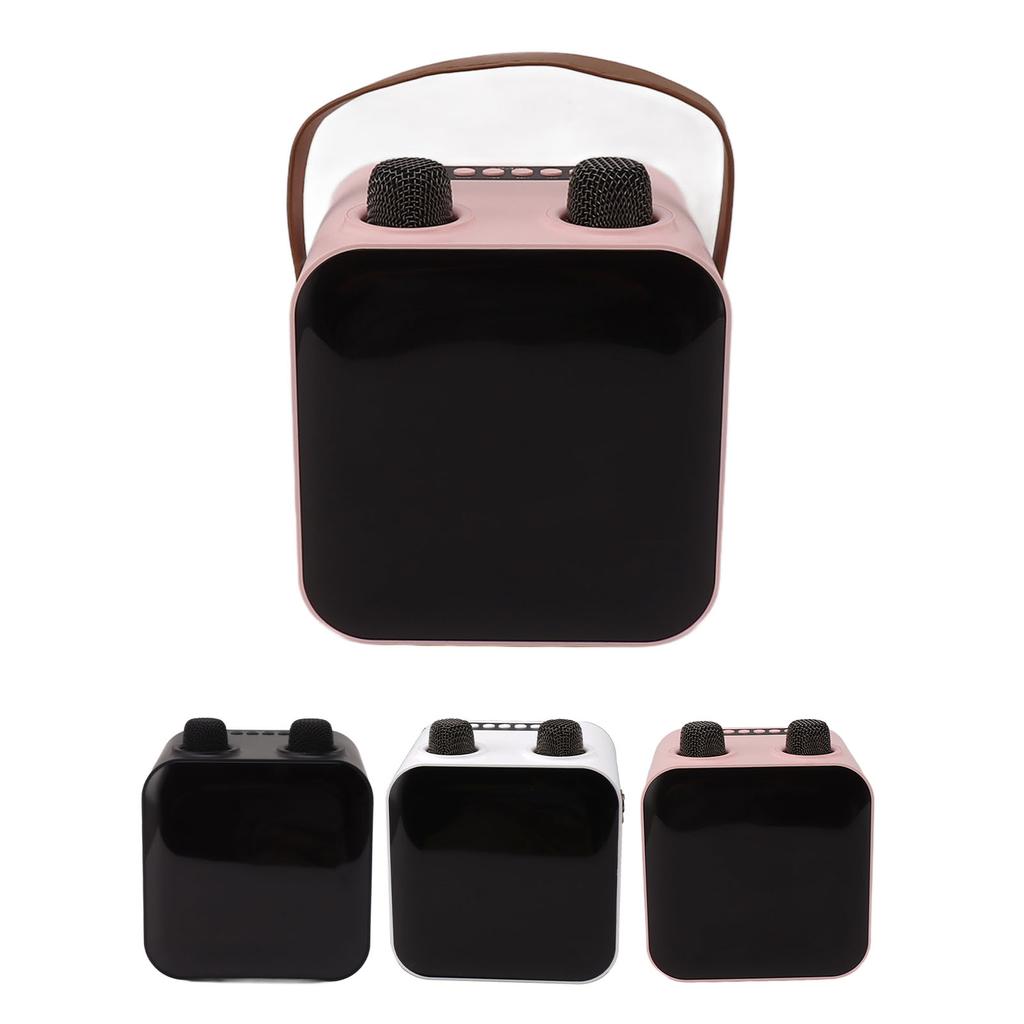 Караоке-машина с 2 беспроводными микрофонами, портативная Bluetooth-колонка мощностью 15 Вт, комплект для караоке-машины для H