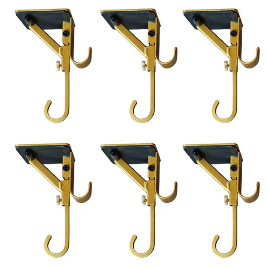 2-in-1 Fireplace Stocking And Garland Hanger Adjustable Heavy Duty Wreath Hanger No Drilling Mantel Stocking Holder for Christmas Decoration