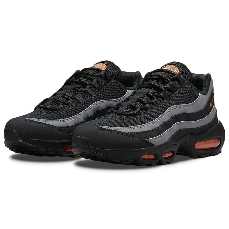 Nike Air Max 95 Черный Серый Оранжевый Безопасности Мужские Кроссовки Железо-Серый Белый DX2657-001
