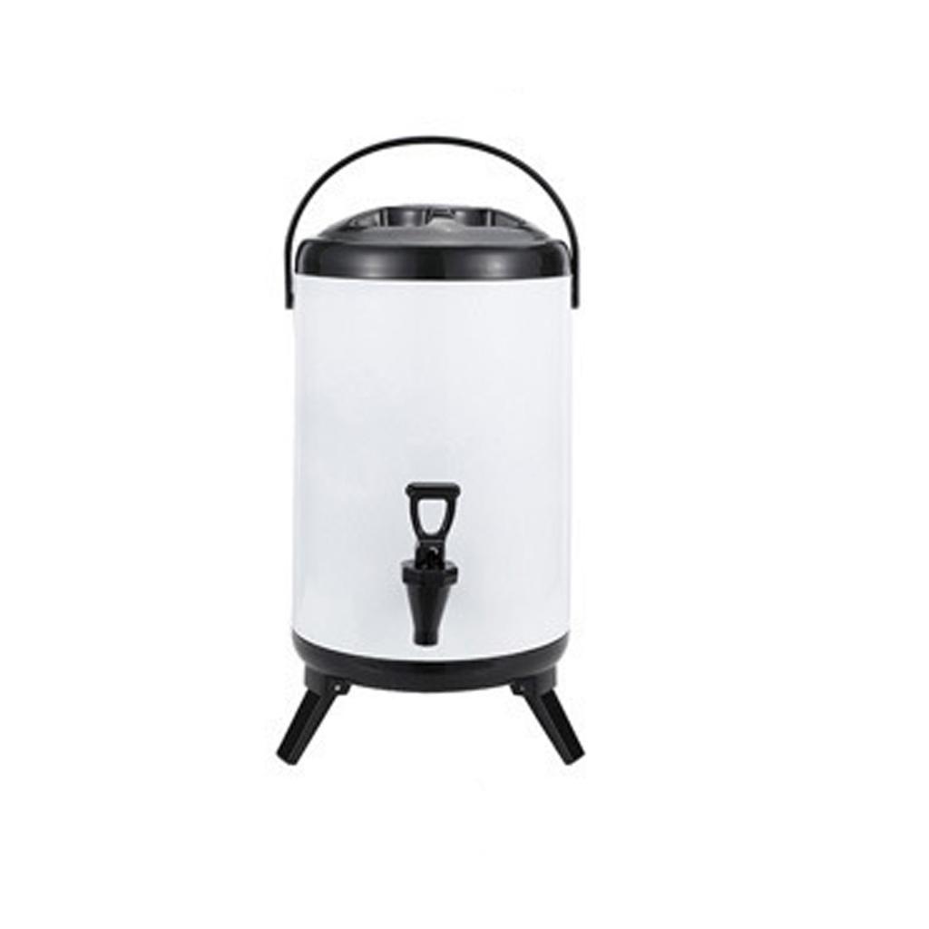 Изолированный диспенсер для горячих и холодных напитков. Ведро из нержавеющей стали с краном для диспенсера напитков.