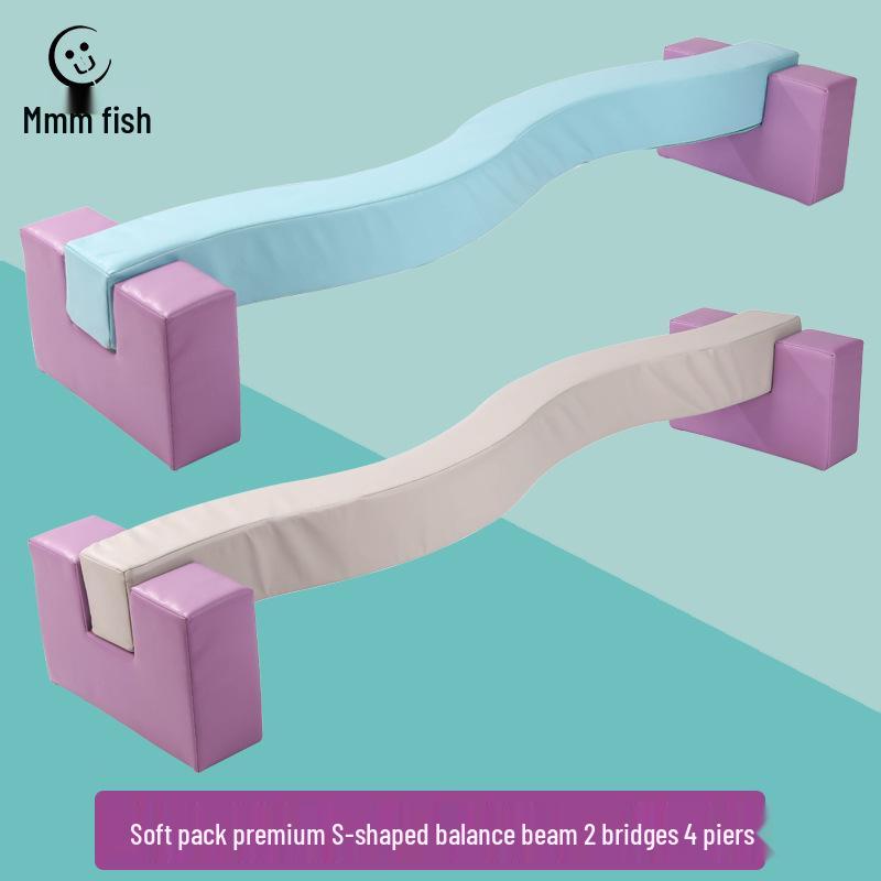S-Shaped Balance Beam for Children's Sensory Integration & Fitness
