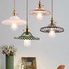 Glass Pendant Light E27 Retro Pendant Lamp For Bedroom Bedside Dining Restaurant Hanging Light Creative Vintage Glass Fixtures