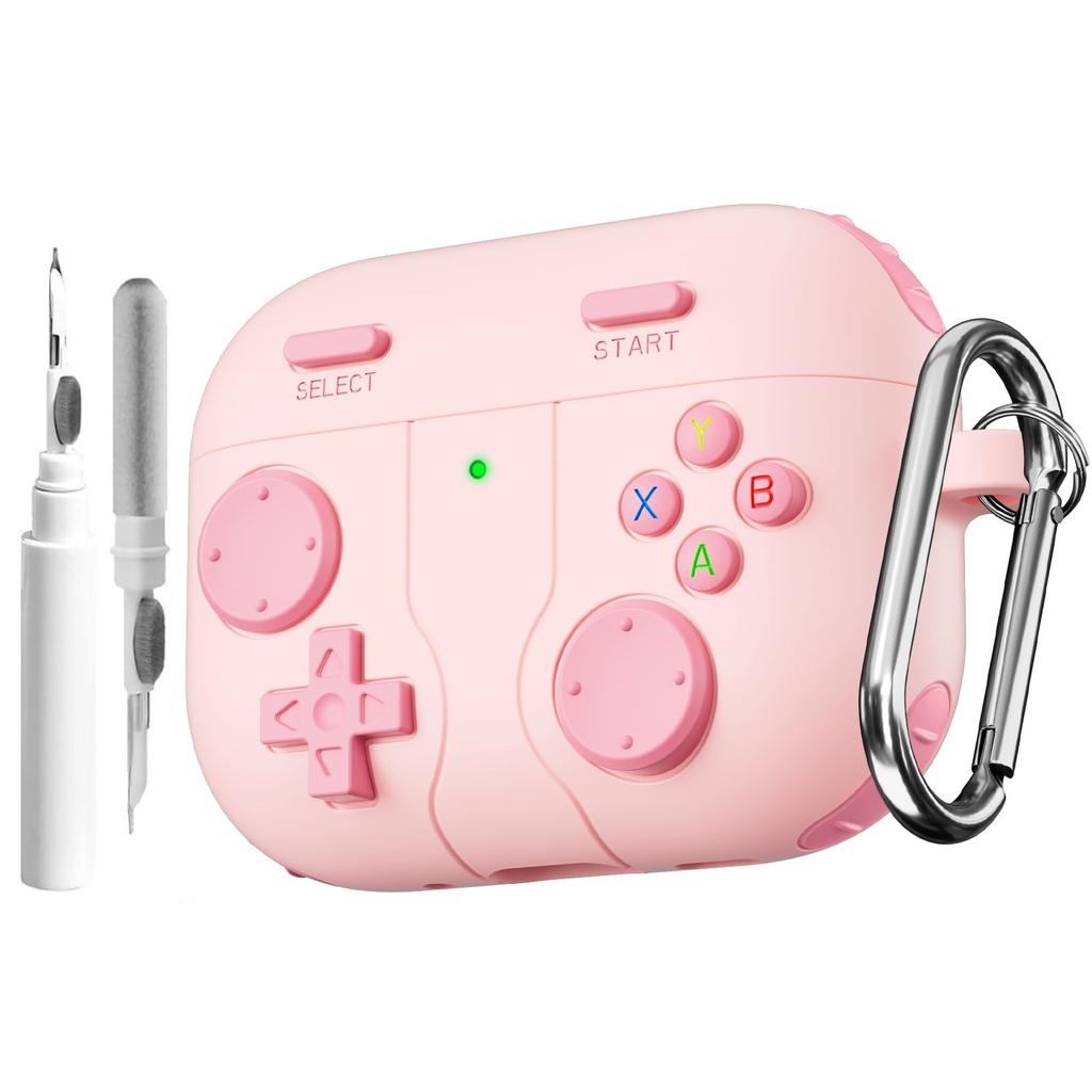 Милый чехол с гравировкой в виде цветка для AirPods Pro 3 Case 2025 с чистящим набором, противоударный силиконовый чехол для AirPods Pro 3-го поколения