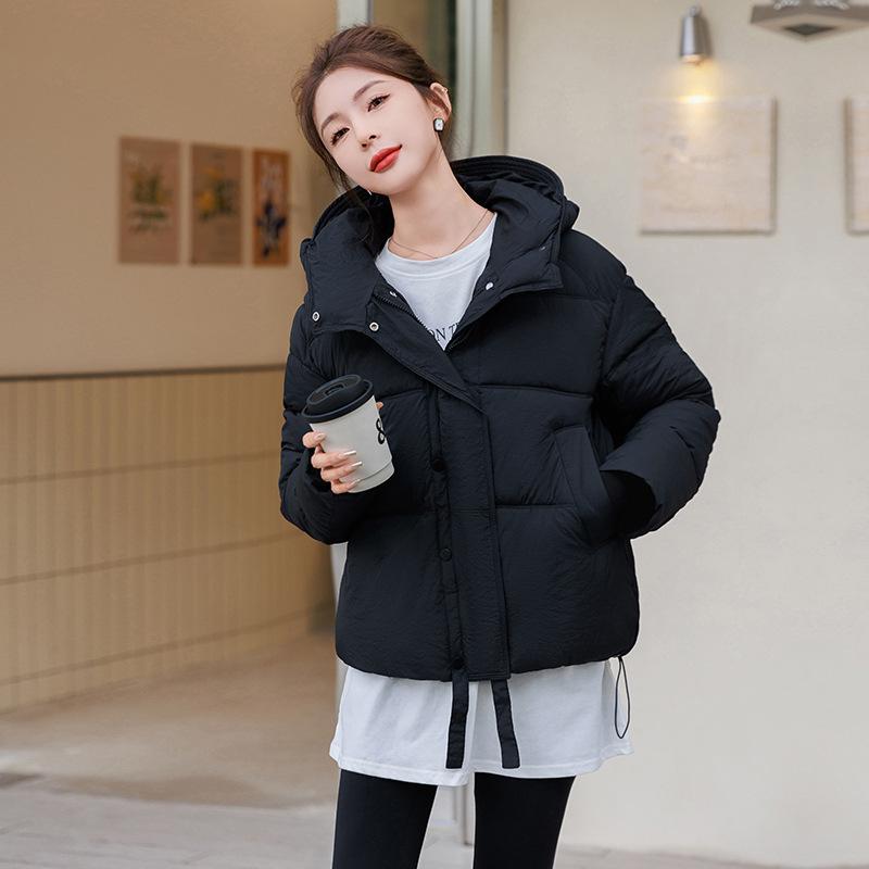 Новое зимнее однотонное пуховое платье с капюшоном, женское повседневное пальто, пальто ярких цветов