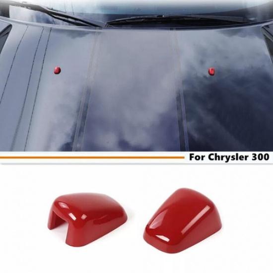 Подходит для 11- Chrysler 300/Dodge Durango ABS Красный Накладка на крышку форсунки стеклоомывателя