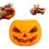 Pumpkin Head Sensory Toy 12Pcs Pop-up Ghost Squeeze Toy, Stress Relief Set Creepy Pinch Fidget for Party Favors Halloween
