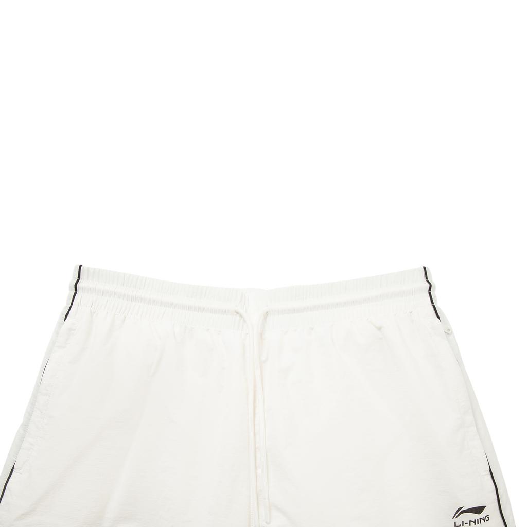 Li Ning Mid Waist Simple Comfortable Straight Leg Fashion Color Block Lace Up Casual Pants Men Bottoms AYKV737-2