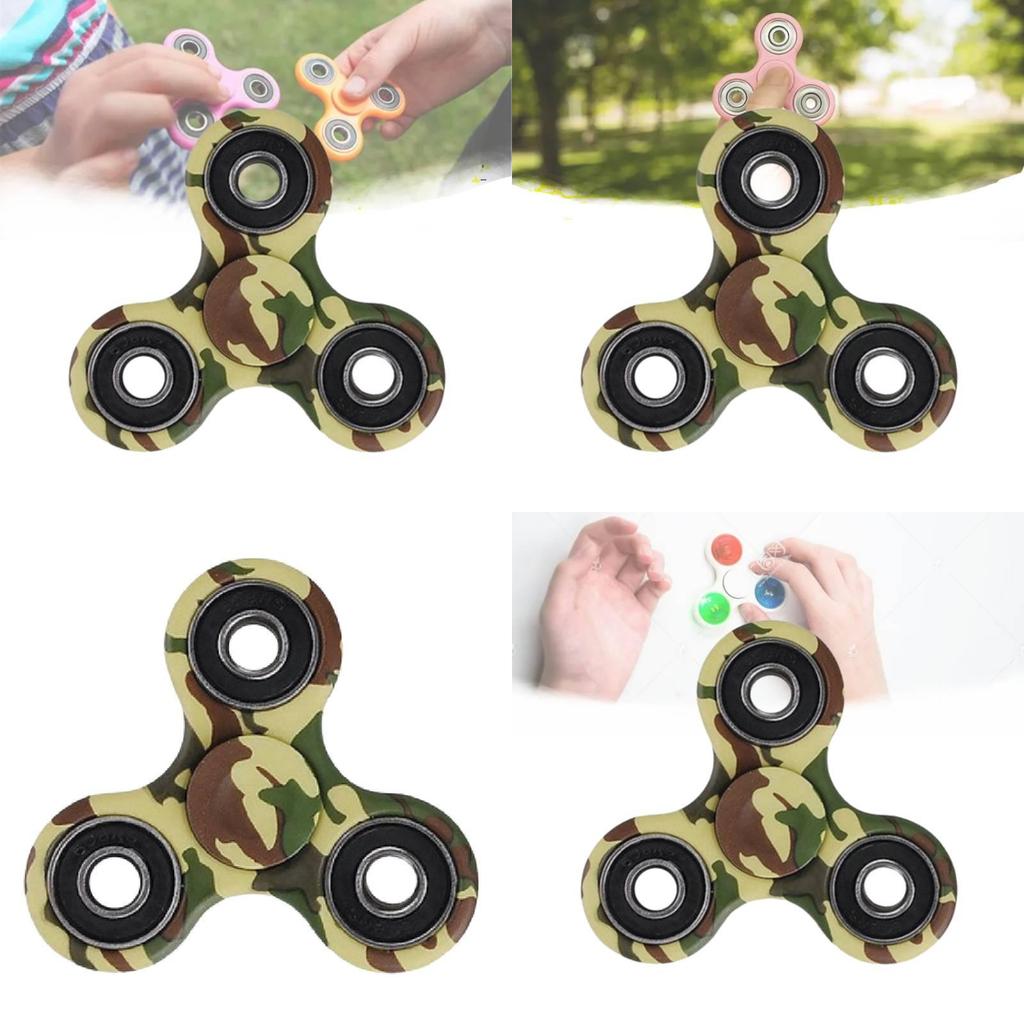 Красочный пластиковый спиннер для пальцев детская игрушка желтая мультяшная иллюстрация