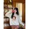 Kawaii Cartoon Bear Sweater Women Harajuku Bow Knitted Pullovers Winter Korean Aesthetic Knitwear Cute Long Sleeve Jumpers
