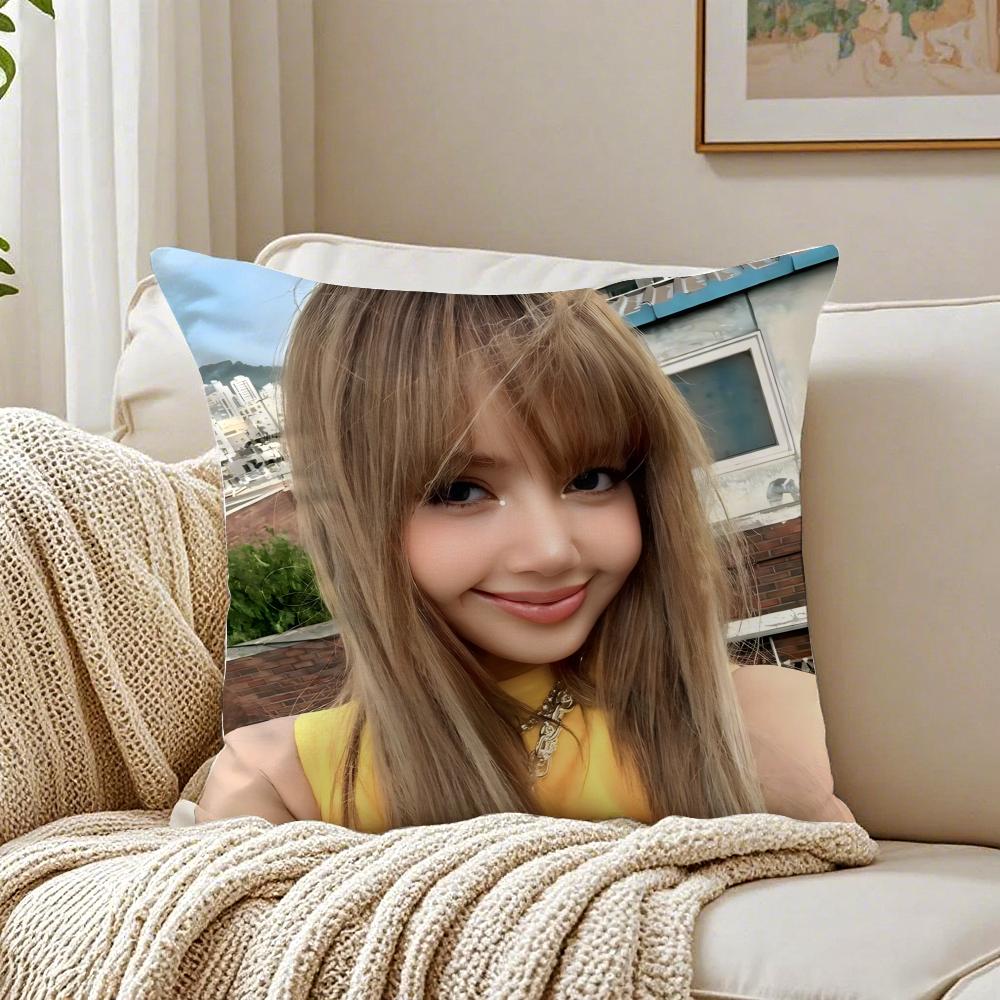 singer powerful LLLisa Cushion Cover Pillowcase Antidustmite living Room Sofa Decor Cushion Room