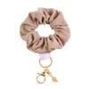 Fashionable Scrunchie Wristlet Keychain Charm Pendant Versatile Use Hair Tie Accessory for Trendy Women and Girls