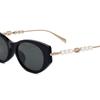 Gucci Emblem Collection Recycled Acetate Cat Eye Sunglasses Women sunglasses Black Gray GG1970SA001