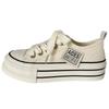 Platform Canvas Shoes Women's 2025 Spring and Summer New Korean Version Small Height Increase Lace-up Low-top Board Shoes Popular White Shoes