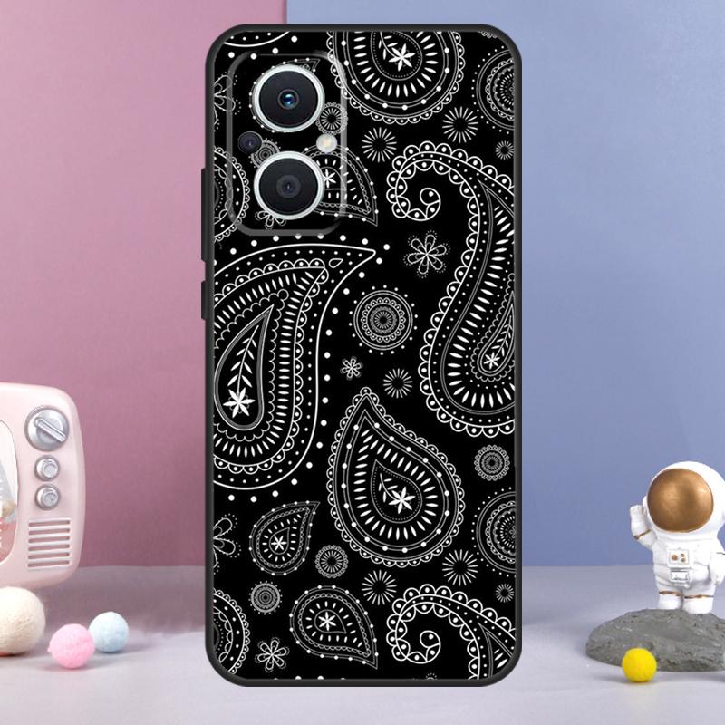 Чехол с узором пейсли для OPPO Reno 12 F 11F 13F 14F 10 11 13 14 Pro 7 8 Lite Чехол для OPPO Find X9 X6 X5 X8 Pro