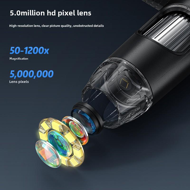 7-дюймовый HD цифровой микроскоп для ремонта печатных плат мобильных телефонов - увеличение 1200x