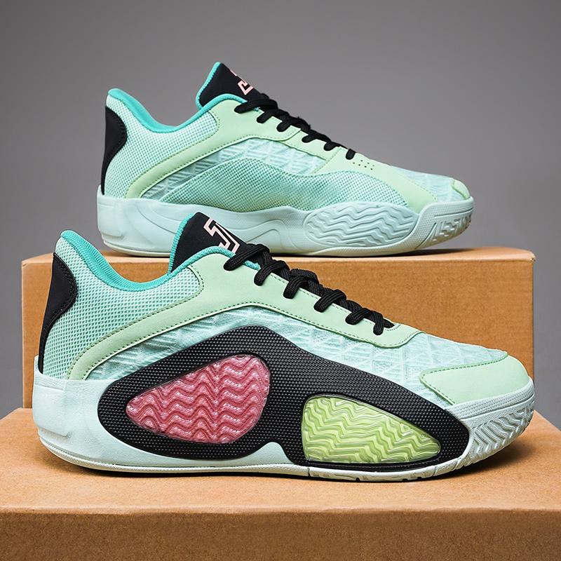 Баскетбольные кроссовки Нескользящая амортизация Износостойкие спортивные кроссовки Мужские спортивные кроссовки