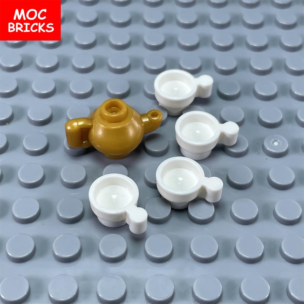 Конструктор MOC Чайник Посуда Чашка Китайский Чай ГУН ФУ Лампа Джинн 98383 Обучающий Строительные блоки Фигурка Игрушка Идея подарка для ребенка