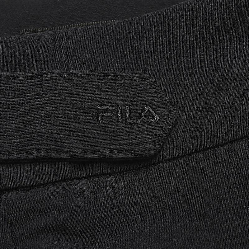 Fila Серия Milano Модная Трендовая Личность Неправильный Свободный Повседневный Универсальный Удобный Плетеная Повседневная Длинная Юбка Женские юбки Черный F11W615303FBK