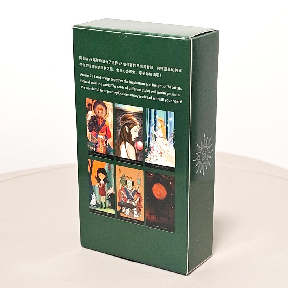 Аркана 78 Колода Таро 78 шт. Карты Таро 10,3*6 см Основана на системе Райдера-Уэйта Содержит работы 78 талантливых художников