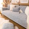 Thicken Plush Sofa Cover Solid Color Non -Slipcouch Cushion Combination Sofa Towel For Living Room Furniture Modern