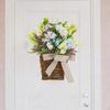 Door Hanger Basket Wreath Spring Summer Party Supplies Home Decor Artificial Flower Garland