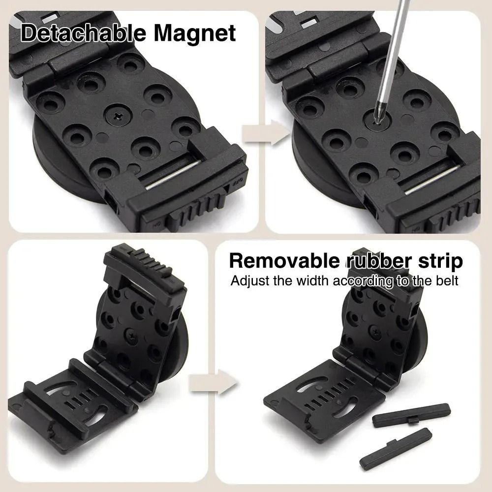 Metal Tool Belt Clip Non-Slip Adjustable Belt Buckle Convenient for Safe Storage