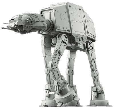 Пластиковая модель AT-AT из вселенной Звездных войн в масштабе 1/144