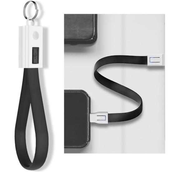 Кабель-шнурок на брелок Micro USB/Type-C для синхронизации данных и зарядки для Android iPhone
