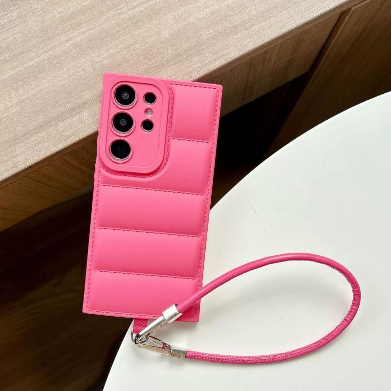 Мягкий силиконовый чехол для телефона цвета конфет для Samsung S25 Ultra S24 FE S23 Plus, кожаный ремешок из жидкого силикагеля для Galaxy S23 Ultra S22 S21 S20