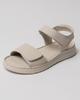 Sandals On Two Velcro Straps Lifexpert 10372 37 Milky Leather