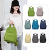Solid Color Women's Backpack Large Capacity Nylon Backpack