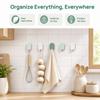 8 PCS Easy Install Adhesive Hook Iron Robe Hook Simple Coat Hook  Home Supply