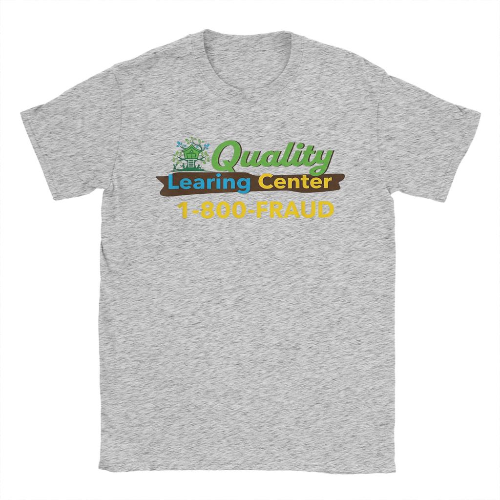 Novelty Quality Learing Center Fraud Nick Shirley TShirt Men Round Neck Cotton T Shirts Short Sleeve Tees Summer Clothing