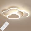 Светодиодный потолочный светильник для детской комнаты, спальни, кабинета, детской, современный креативный детский светильник с регулируемой яркостью, люстра с облаком