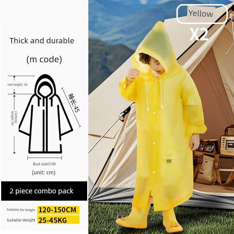 Children's Disposable Raincoat with Backpack Space for School, Suitable for Kindergarten and Primary School Students, Boys and Girls, Portable and