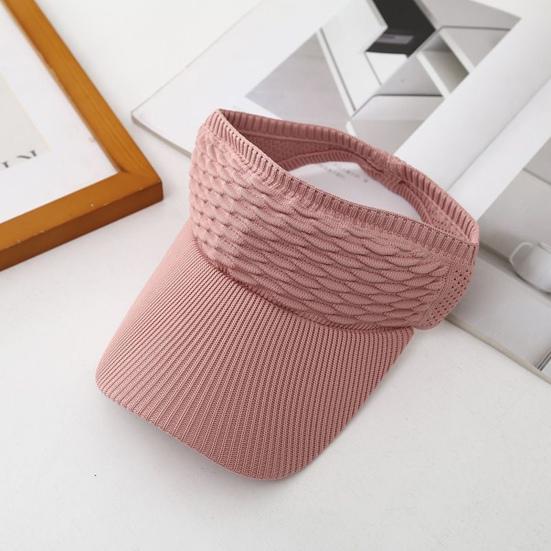Women Summer Sun Visor Hat Adjustable Empty Top Baseball Cap Elastic Knitted Sports Hat for Tennis Golf Running