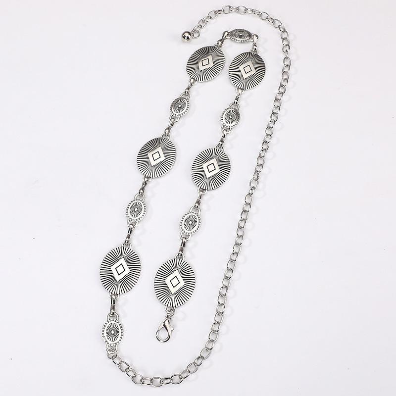 Women's Waist Chain Geometric Metal Versatile Waist Chain Fashion Women's Waist Chain