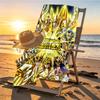 Saint Seiya Print Beach Towel Design, Soft, Lightweight. for Home Bathroom, Spa, Pool, Yoga, Surfing, Camping, Gift for Family, Friend