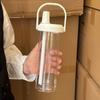 BPA-Free PC Plastic Travel Cup With Straw Kids Adults Portable Water Bottle 500ml 800ml Leakproof Outdoor Gym Office Use