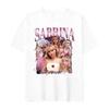 90s Sabrina Carpenter Music Tour 2024 Pattern T-shirt Women's Retro High Quality Fashion T-shirt T-shirt
