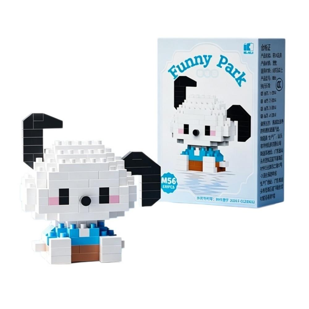 99 style Hello Kitty Building Blocks Cartoon Figures Kuromi Bricks My Melody Children's Assembly Toys Cinnamoroll Gift