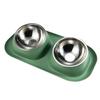 Stainless Steel Mess Proof Elevated Pet Bowl Detachable Stable Dog Cat Food Water Bowls Multifunctional Protect Cervical Spine
