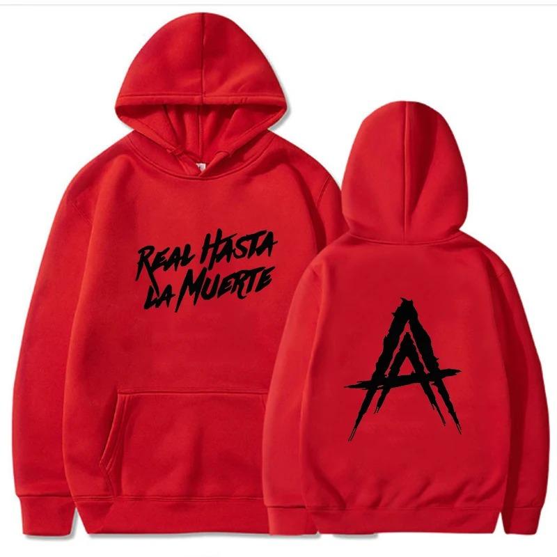Anuel AA Album Real Hasta La Muerte Hoodies Hip Hop Hoodie Winter Tops Long Sleeve Harajuku Sudaderas